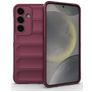 Mobigear Bumpy Samsung Galaxy S25 Fleksibel TPU Bagsidecover - Rød