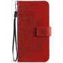 Mobigear Flowers OPPO A54 5G Cover a libro portafoglio - Rosso