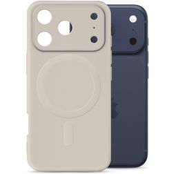 My Style Protective Flex iPhone 18 Pro Max MagSafe Fleksibel TPU Bagsidecover - Antique White