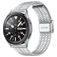Mobigear Seven Bead Rostfritt stål Smartwatch Armband Klämspänne - 20 mm - Silver