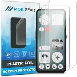Mobigear Nothing CMF Phone 1 Película de ecrã em plástico - Compatível com capas (Pack de 3)