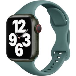 Mobigear Sport Slim Silikone Apple Watch Urrem Stiftlukning - 49/46/45/44 mm - Grøn