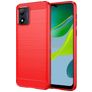 Mobigear Brushed Slim Motorola Moto E13 Fleksibel TPU Bagsidecover - Rød