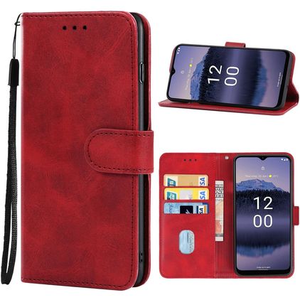 Mobigear Wallet Nokia G11 Plus Pungetui med Seddelrum - Rød