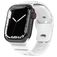 Mobigear Sport Armor Silikoni Apple Watch Ranneke Tappikiinnitys - 42/41/40/38 mm - Valkoinen