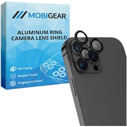 Mobigear Single iPhone 13 Pro Max Tempered Glass Camera Lens Protector - Case Friendly - Black