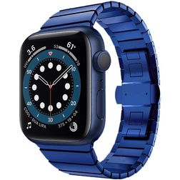 Mobigear Madrid Correa Acero inoxidable Cierre de mariposa para Apple Watch - 42/41/40/38 mm - Azul
