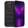 Mobigear Bumpy iPhone 14 Pro Max Flexibilní TPU Zadní kryt - Černá
