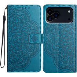Mobigear Mandala iPhone 18 Pro Funda tipo libro Cartera - Azul