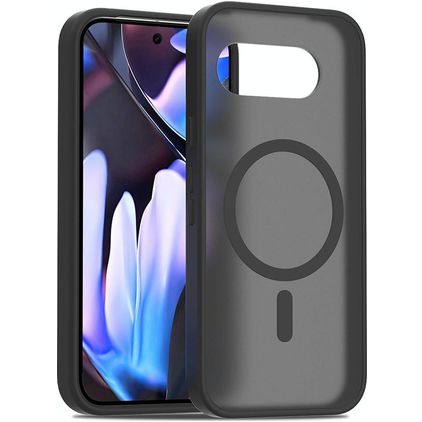 Mobigear Shockproof Google Pixel 9a MagSafe Funda Plástico rígido Carcasa - Negro