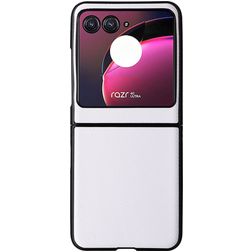 Mobigear Excellent Motorola Razr 40 Ultra Hardcase Back cover - Bianco