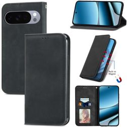 Mobigear Retro Slim Google Pixel 10 Pro XL Capa livro - Preto