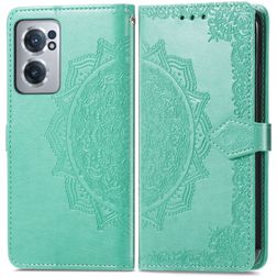 Mobigear Mandala OnePlus Nord CE 2 Etui z klapką typu portfel - Zielony
