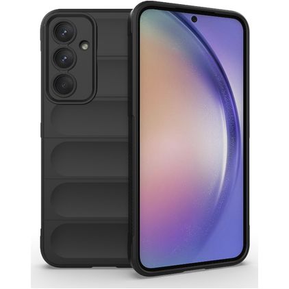 Mobigear Bumpy Samsung Galaxy A35 TPU flexible Carcasa - Negro