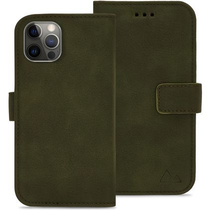 My Style Flex Wallet iPhone 12 Pro Lompakkokotelo + Setelitasku - Forest Green
