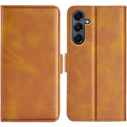 Mobigear Slim Magnet Samsung Galaxy A17 Funda tipo libro Cartera - Coñac