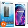 Mobigear Premium Realme C25Y Cristal templado Protector de pantalla - Compatible con fundas - Negro (pack de 3)
