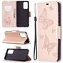 Mobigear Butterfly Samsung Galaxy A72 Wallet case - Rose Gold