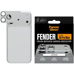 PanzerGlass FENDER iPhone 18 Pro Max Hliník Ochrana fotoaparátu - kompatibilní s pouzdry - Stříbrná