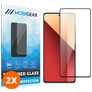 Mobigear Premium Xiaomi Redmi Note 13 Pro 4G Cristal templado Protector de pantalla - Compatible con fundas - Negro (pack de 2)