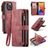 CaseMe C30 iPhone 14 Pro Max Wallet case - Red