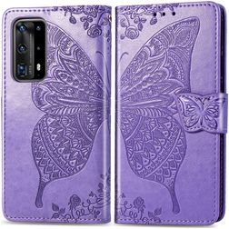 Mobigear Butterfly Huawei P40 Pro Funda tipo libro Cartera - Morado
