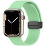 Mobigear Sport Mag Correa Silicona Cierre magnético para Apple Watch - 42/41/40/38 mm - Verde pastel