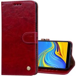 Mobigear Wallet Samsung Galaxy J6 Plus Plånboksfodral med sedelfack - Röd