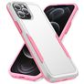 Mobigear Heavy Armor iPhone 14 Pro Max Funda Plástico rígido Carcasa Antigolpes - Blanco / Rosa
