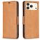 Mobigear Excellent iPhone 18 Pro Max Pungetui med Seddelrum - Cognac