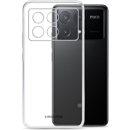 Mobilize Gelly Transparentní POCO X6 Pro Flexibilní TPU Zadní kryt - Průhledná