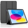 Mobigear Tri-Fold Gel iPad 10 (2022) TPU / Kunstlæder Pungetui - Sort
