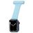 Mobigear Clip Pasek pielęgniarski do Apple Watch Agrafka - 49/46/45/44 mm - Błękitny