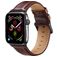 Mobigear Bologna Läder Apple Watch Armband Spänne - 49/46/45/44 mm - Brun