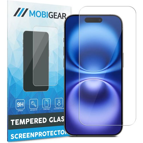 Mobigear iPhone 16 Plus Glas Skærmbeskytter - Case Friendly