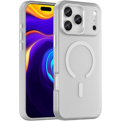Mobigear Shockproof iPhone 17 Pro Max MagSafe Hardcase Etui plecki - Biały