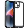 Mobigear Crystal iPhone 15 Plus Hardcase Etui plecki - Przezroczysty / Czarny