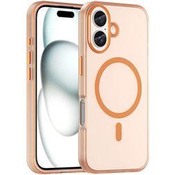 Mobigear Shockproof iPhone 16 Plus MagSafe Flexibel TPU Skal - Orange
