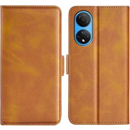 Mobigear Slim Magnet HONOR X7 Cover a libro portafoglio - Cognac