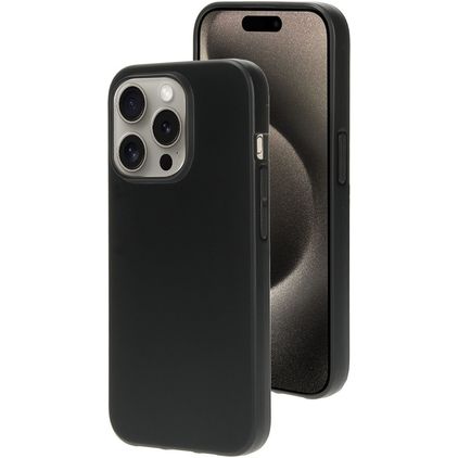 Mobiparts Classic iPhone 15 Pro Flexibilní TPU Zadní kryt - Matt Black