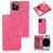 Mobigear Wallet iPhone 15 Pro Max 2-i-1-plånboksfodral med löstagbart skal med sedelfack - Rosa