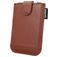 Valenta Card Pocket Slide Leather Card Holder - 5 Cards - Brown