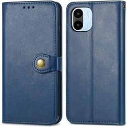 Mobigear Snap Button Xiaomi Redmi A1 4G Cover a libro portafoglio - Blu