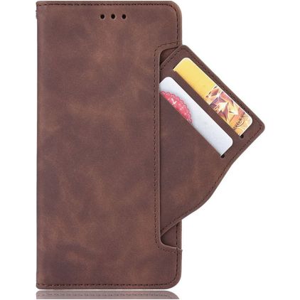 Mobigear Slide Wallet POCO F4 GT Pungetui med Seddelrum - Brun