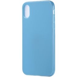 Mobigear Colors iPhone XS Max TPU flexível Capa traseira - Azul