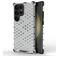 Mobigear Honeycomb Samsung Galaxy S24 Ultra Kova Suojakuori Iskunkestävä - Valkoinen