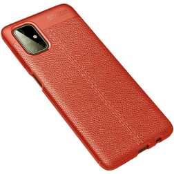 Mobigear Luxury Samsung Galaxy M51 Fleksibel TPU Bagsidecover - Rød