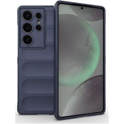 Mobigear Bumpy Samsung Galaxy S25 Ultra Fleksibel TPU Bagsidecover - Mørkeblå