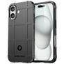 Mobigear Rugged Shield iPhone 16 TPU flexible Carcasa Antigolpes - Negro