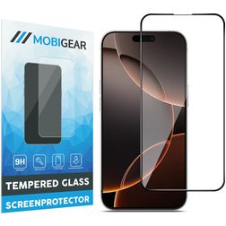 Mobigear Premium iPhone 16 Pro Max Vetro Protezione schermo - Compatibile con le cover - Nero